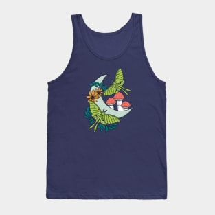 Moon, Moths, and Mushrooms Tank Top